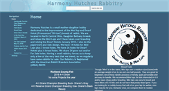 Desktop Screenshot of harmonyhutchesrabbitry.com