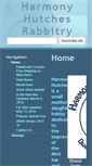 Mobile Screenshot of harmonyhutchesrabbitry.com