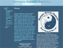 Tablet Screenshot of harmonyhutchesrabbitry.com
